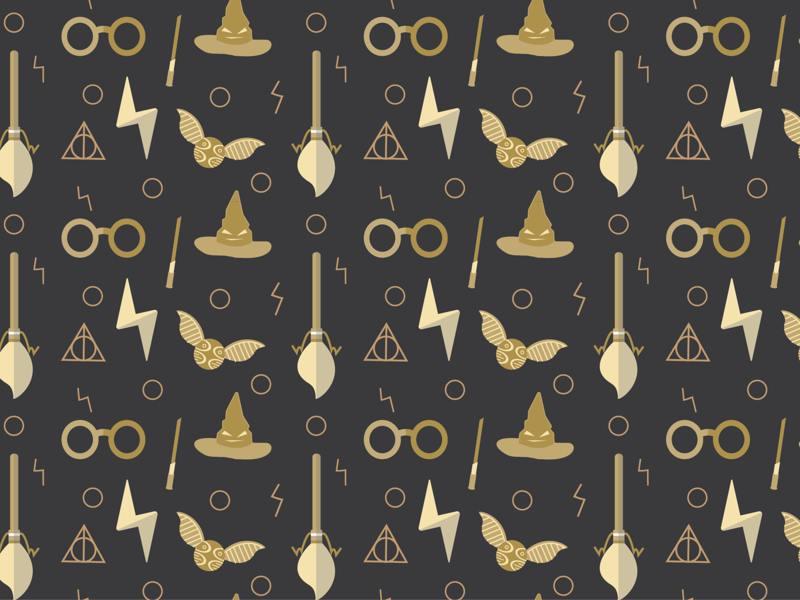 HP Pattern in Charcoal by Annie Diep on Dribbble