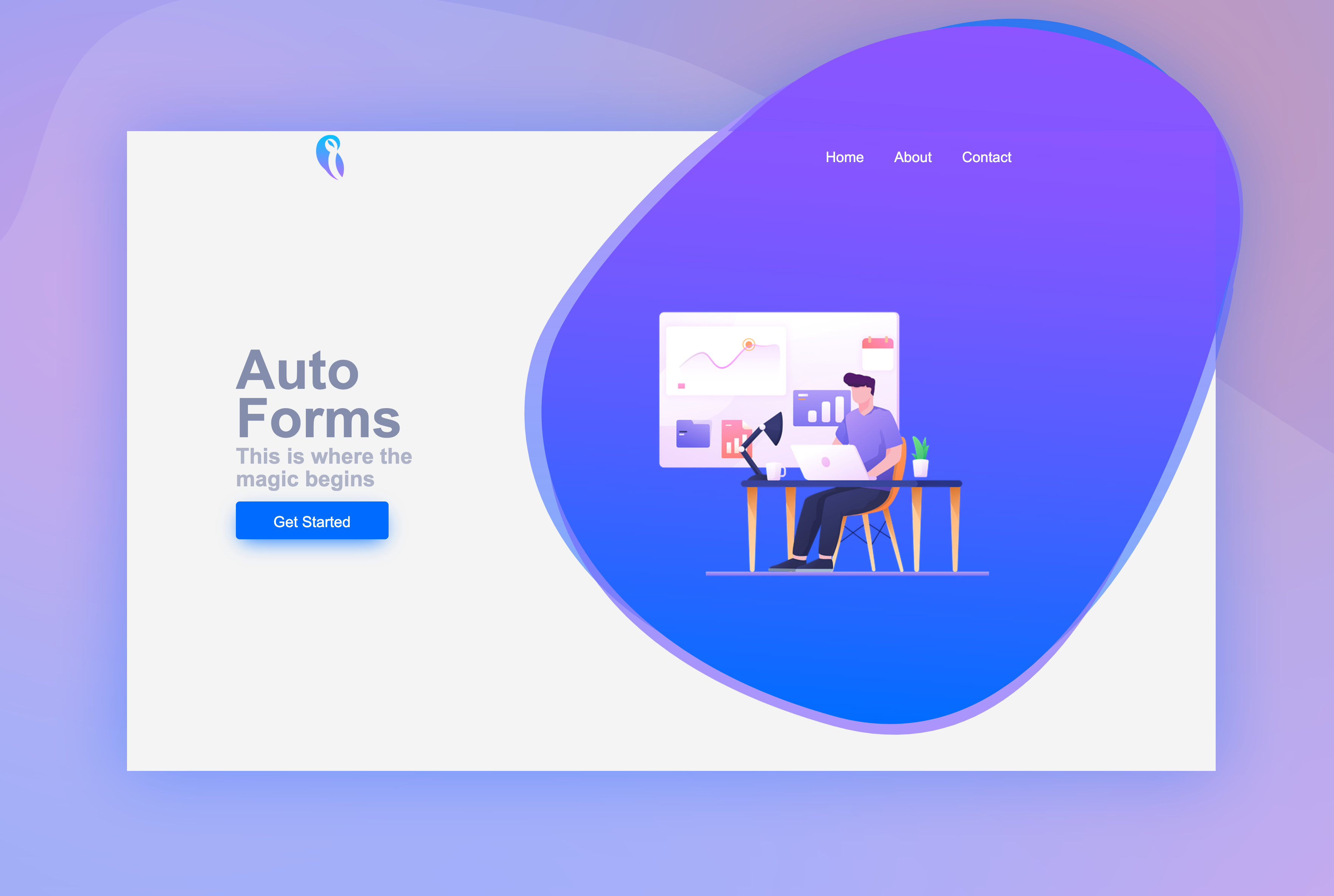 Auto Forms Landing Page by Hans-Jørgen Kristiansen on Dribbble