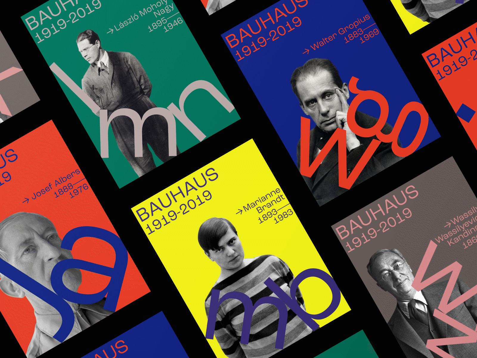 From Dessau with Love! Another Poster Series for Bauhaus bauhaus bauhaus100 josef albers marianne brandt moholy-nagy poster poster a day poster challenge poster collection poster design walter gropius wassily kandinsky