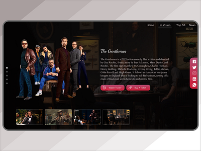 The Gentlemen illustration web design