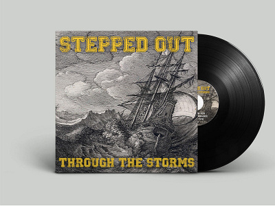 Stepped out hardcore band album cover album cover design graphic design illustration