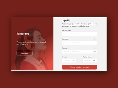 Sign Up for Music Platform