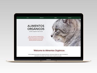 Website - Organic Pet Food branding design design app interface minimalism responsive type ui ux ux ui web webdesign website