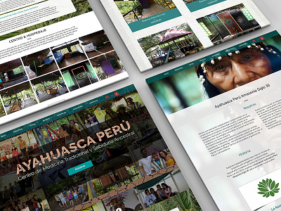 Website - Ayahuasca Perú branding design interface minimalism responsive type ui ux ux ui web webdesign website