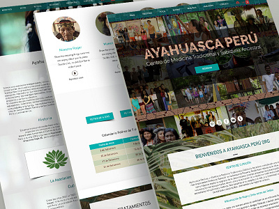 Website - Ayahuasca Perú branding design interface minimal minimalism responsive type ui ux ux ui web webdesign website