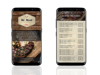 Mobile Price List - Mr. Meat