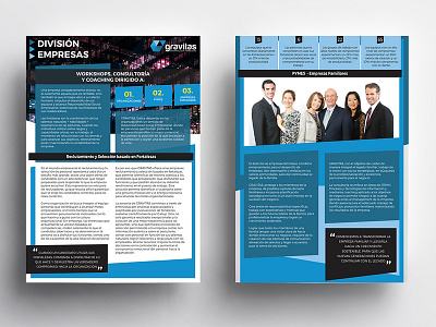 Brochure Design - Gravitas, Business Coaching