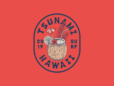 Tsunami Coconut Badge