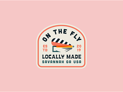 On The Fly Patch 3 badge brand branding clean color creative design flat graphic graphic design identity illustrator logo logo design minimal nature simple type typography vector