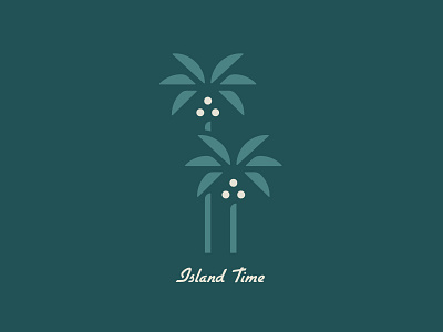Island Time beach branding design flat flat design flat illustration illustration illustrator island logo surf surfing tropical typography vector
