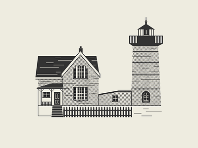 Halftone Series – Nubble Lighthouse