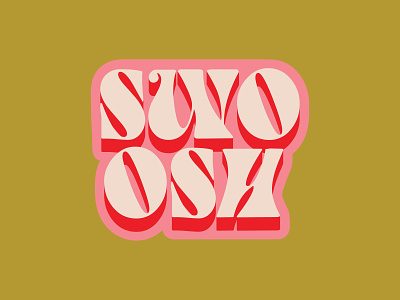 Swoosh badge badge logo basketball bold groovy hippie hippy lettering retro sixties slam dunk sticker typography