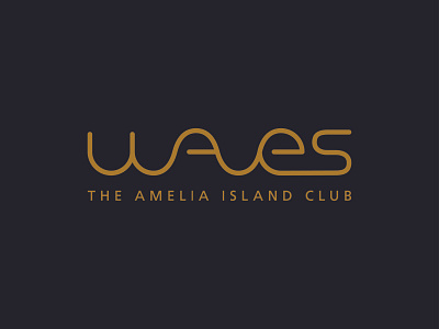 Waves – Concept 2 beach club elegant florida georgia gold golf island logo modern resort restaurant southern spa surf surfing typography vacation wave waves