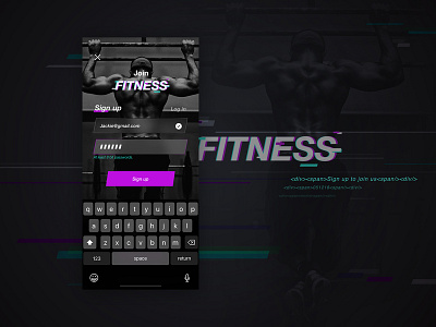 D004: Sign up & log in for FITNESS