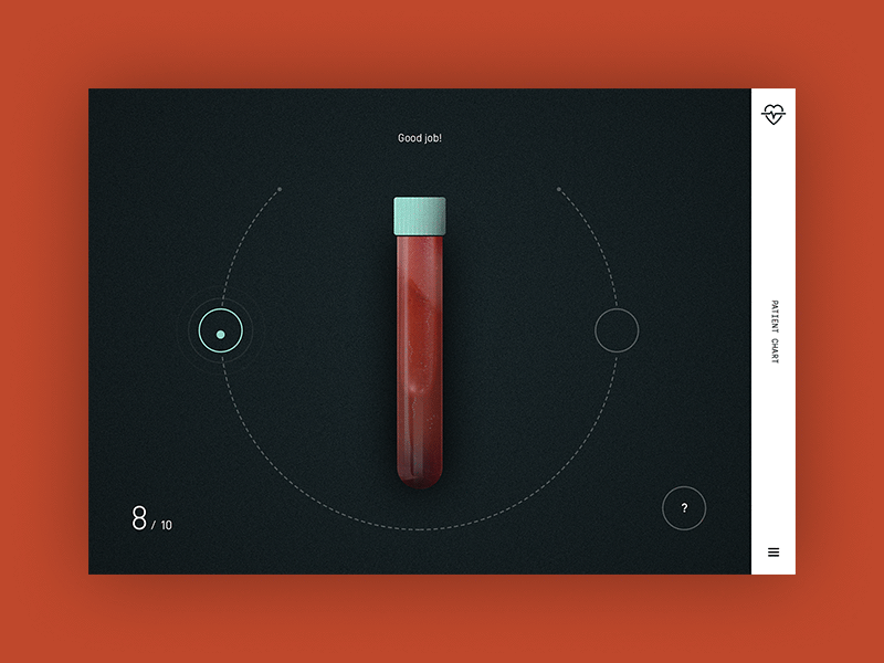 Bloooooood blood experiment game medical ui