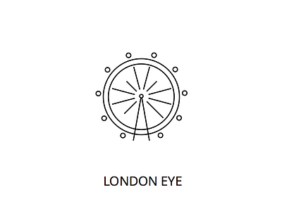 London eye london minimal vector