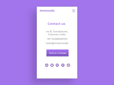 DailyUI  #28 - Contact us