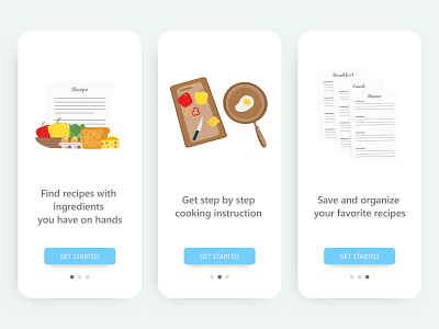 Onboarding screens