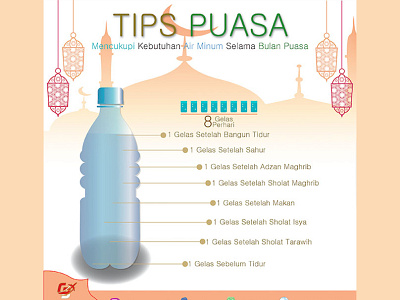 Ramadhan Tips digital marketing ied instagram post ramadhan tips water