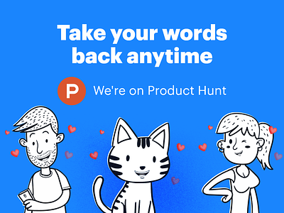 Palindrome · Product Hunt Pre-Launch 🎉 character characters design figma funnyday illustration interface palindrome product hunt release service ui uidesign ux web webdesign