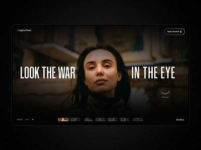 Eyes of war dudka eyesofwar figma heroes interface russiaterroriststate standwithukraine ui ukraine ukrainewar ux war web webdesign