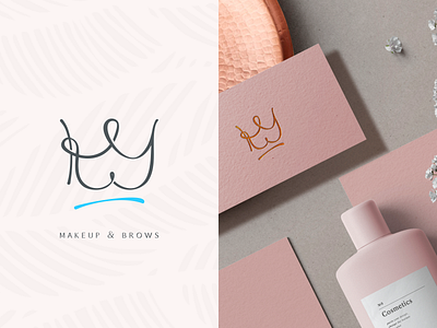 Makeup logo. K+Y 👑 branding brands graphicdesign identity illustraion logo logos logotype makeup