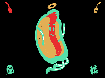 Shyboy character design design icon illustration