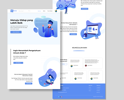 Landing Page AI Pedia branding landing landing page landing page design landingpage ui vector web webdesign website