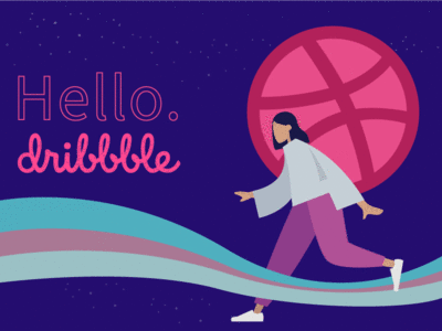 Hello Dribble! design illustration vector