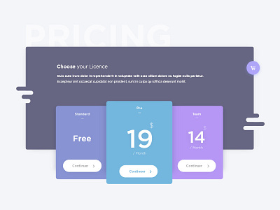 Pricing app daily ui design pricing ui