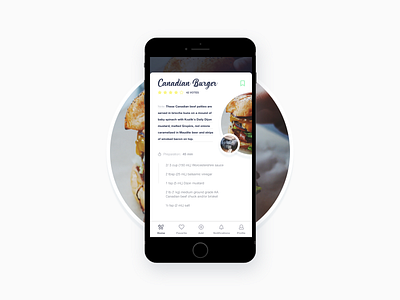 Recipe application daily design food mobile recipe ui