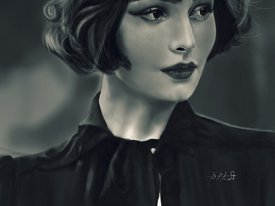 Digital Painting White and Black