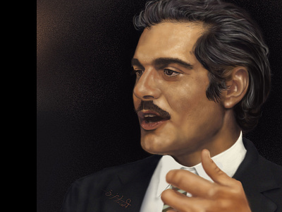 Digital Painting Portrait Omar Elsheref