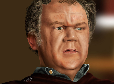 Digital Painting Portrait john-c-reilly 2d art branding character concept art concept character digital painting drawing illustration photoshop