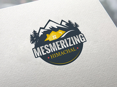 Mesmerizing himachal branding creative hotel illustration logo logo design tourism tourisminindia tourist tours vector