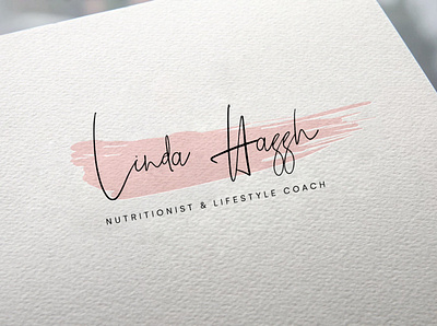 Linda Haggh branding health logo nutritionist vector