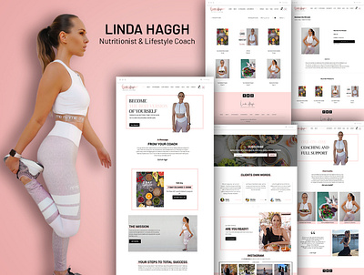 Linda Huggh website design branding design landing page design website design website designer website development