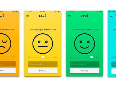 Lavô - Rating Screen app design icon ui ux web