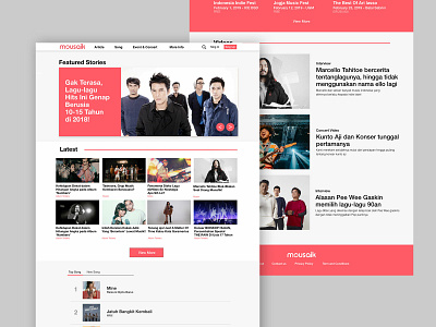 Music Magazine Homepage - Music Blog