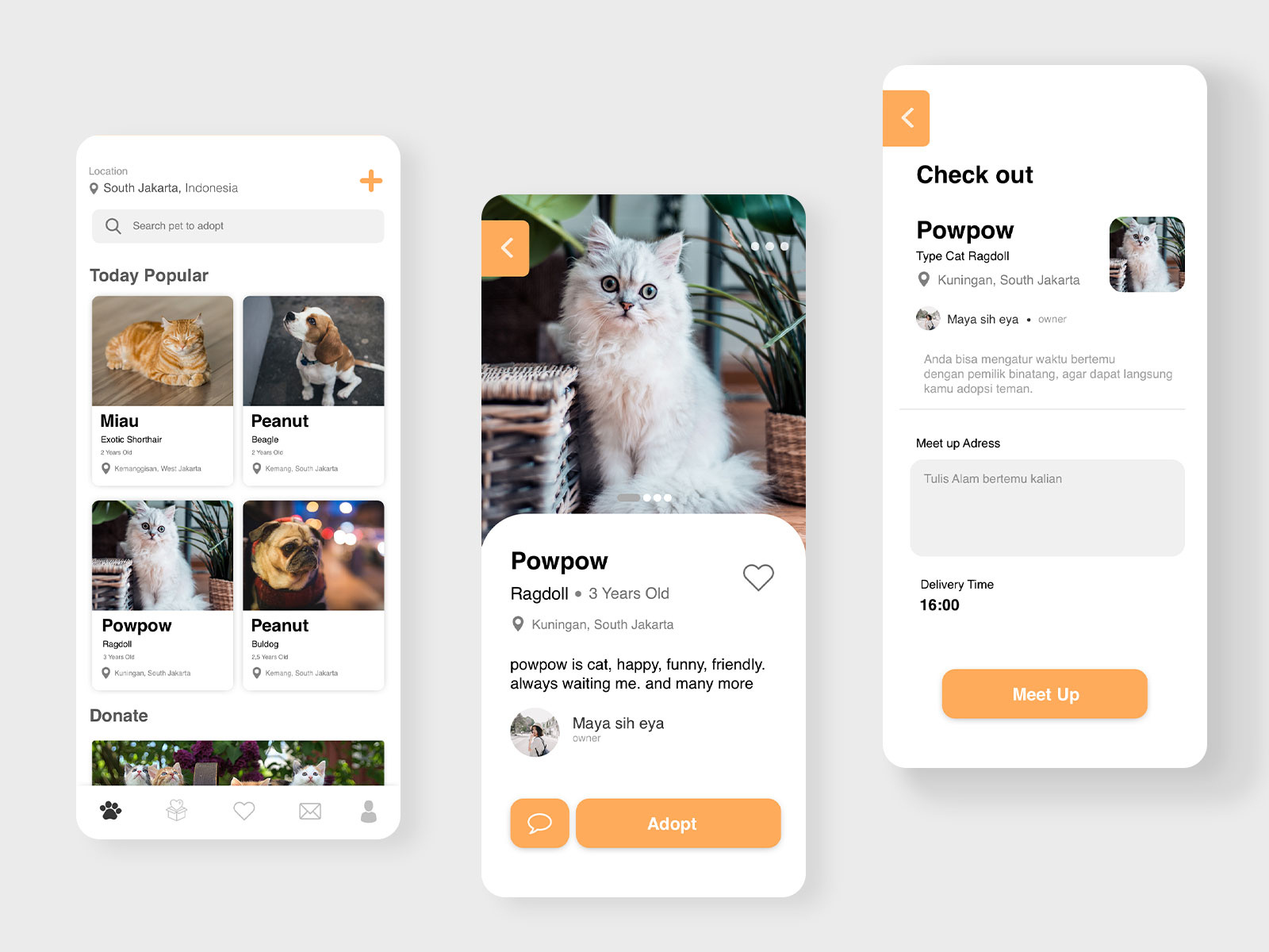 Pet Adoption App By Rifqi Dimas On Dribbble