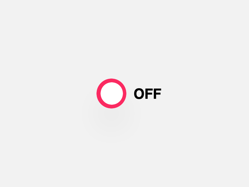 On and Off Button button design interaction interaction design micro interaction microinteraction ui design ux