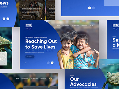 Landing Page for Non-Profit Organization design homepage interface design landing page nonprofit ui uidesign web webdesign website website design