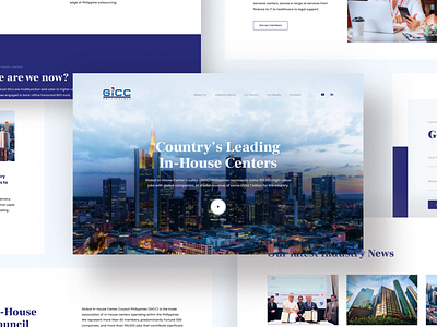 Business Consulting Landing Page homepage interface design landing page