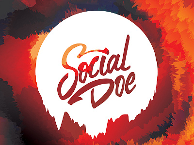 Hi Dribbblers! We are Socialdoe. debut illustration lettering poster socialdoe typography