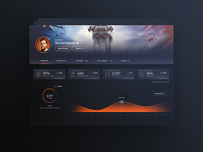 Profile Dashboard Statistics