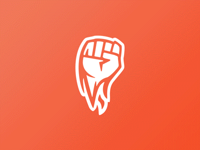 Fist logo csgo e sport esport fight fist flame identity logo power raise rebel revolution