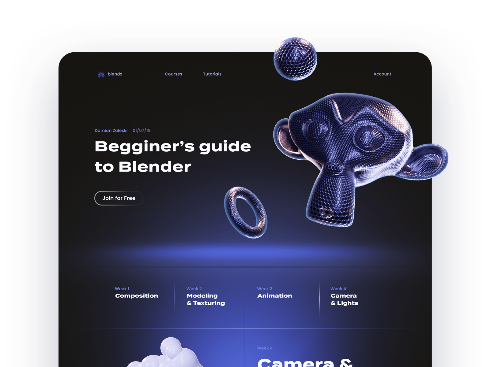 Blender web. Замок Blender.