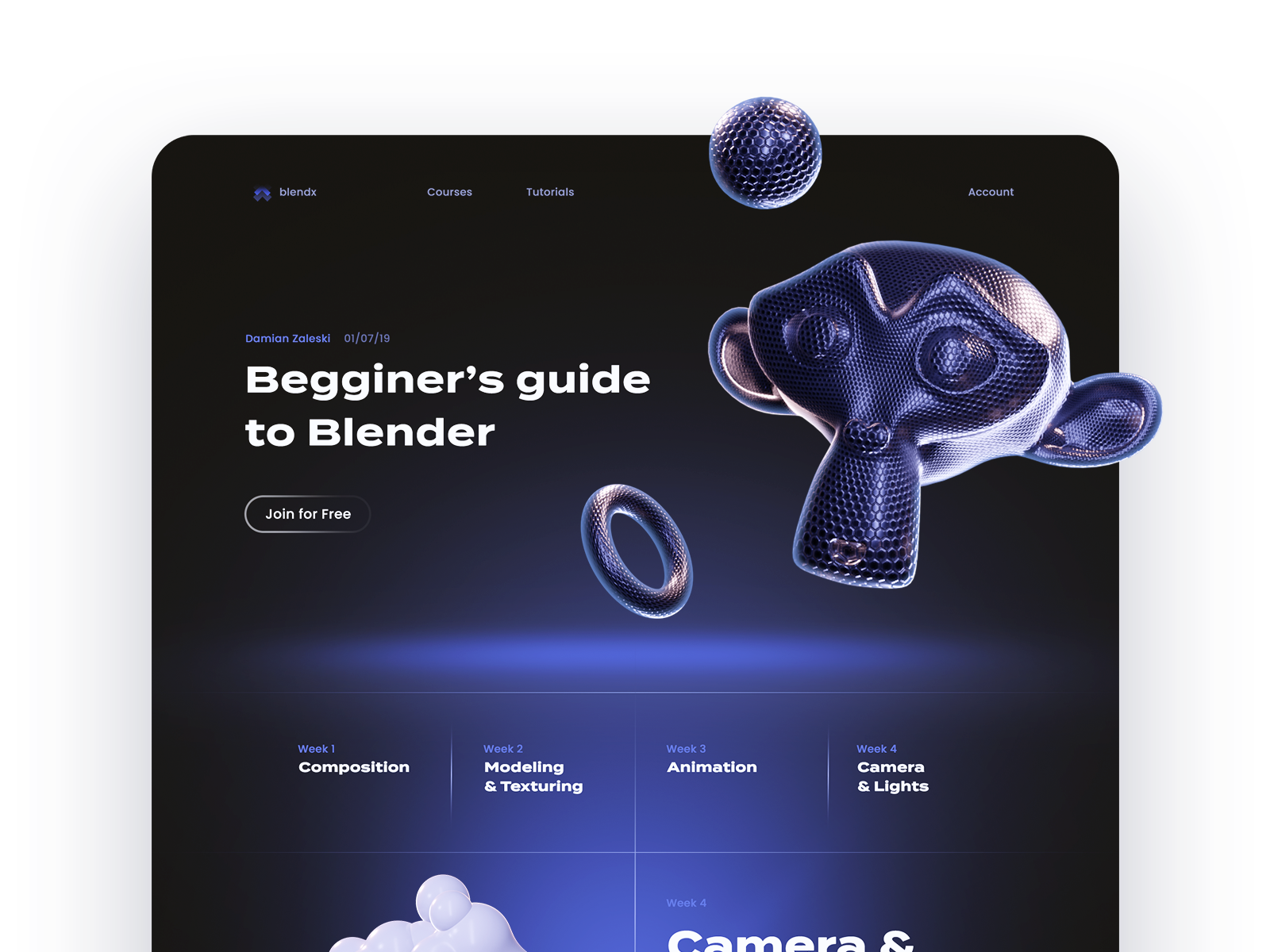Мини курс blender. Замок blender.
