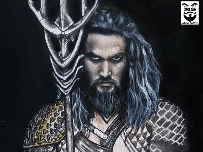 Aquaman acrylic painting aquaman art dc hollywood jason momoa paintings