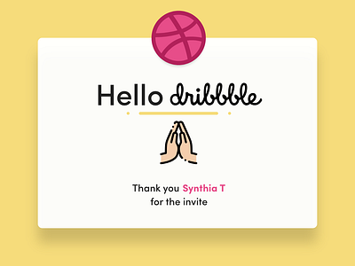 Hello Dribbble! debut design firstshot illustration shot ui vector